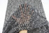 Heather Black and Cream Open Weave Sweater Knit Fabric Remnant 2.75 yards